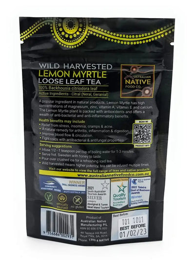 Wild Harvested Loose Leaf Tea 35g | Lemon Myrtle