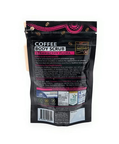 Native Coffee Body Scrub 100g | Strawberry Flora