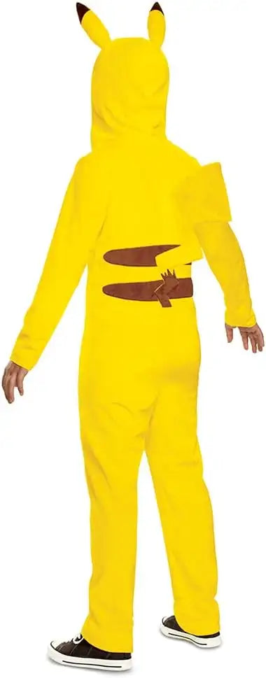 Disguise Pikachu Costume for Kids, Official Pokemon Costume Hooded Jumpsuit, Child Size Large (10-12)
