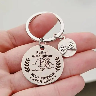 Father and Daughter Best Friends for Life Keychain for Dad Father Daughter Gifts from Daughter Daddy Fathers Day Birthda