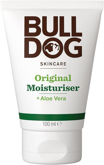Bulldog Skincare for Men Original Moisturiser, All Day Hydration, with aloe vera, camelina oil and green tea, 100mL