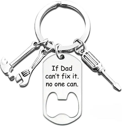 HAMYUTA Dad Birthday Christmas Gifts from Son Daughter Daddy Beer Opener Keychain for Dad Fathers Day Gift from Kids (Daddy)