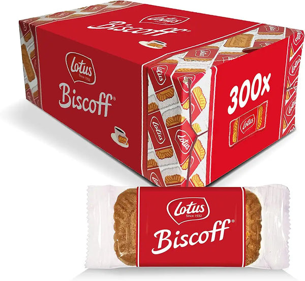 Lotus Biscoff - Caramelized Biscuit - 1p x300 Biscuit Individually wrapped - 1.875g