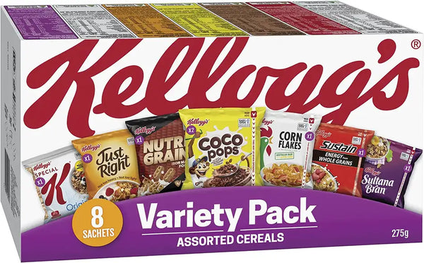 Kellogg's Variety Pack Assorted Breakfast Cereals 8 Pack