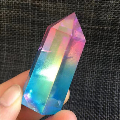 natural quartz tower spiritual products healing crystals aura pink blue point