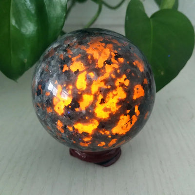 5A+ Natural Stone Yooperlite Crystal Sphere Ball Powerful Chakra Energy Wicca Crystals and Stones Healing Spiritual Witchcraft