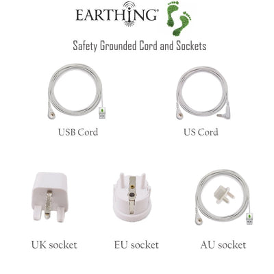 Earthing Flat Sheet 10% conductive yard with nature cotton with grounding tester grounding cord