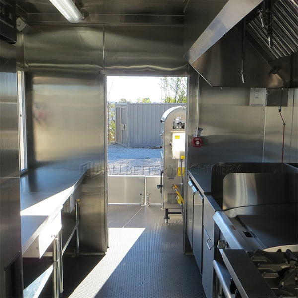 Grill Food Truck Outdoor Mobile Kitchen Fully Equipment Ice Cream Cart Hot Dog Pizza BBQ Trailer