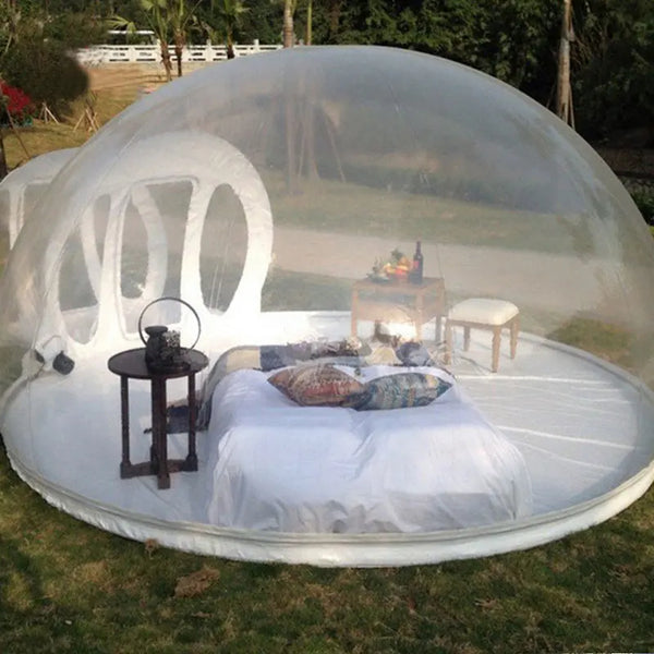 Outdoor Camping Inflatable Bubble Tent Large DIY Home House Backyard Camping Rain And Windproof Cabin Bubble Transparent Tent