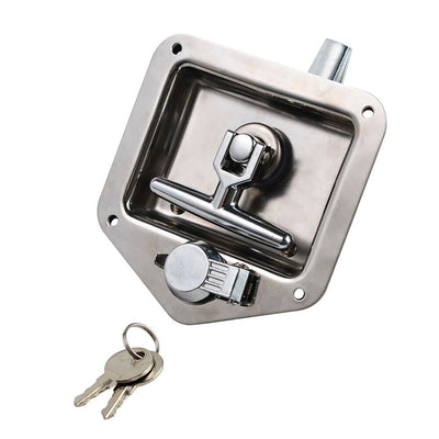 1 Pcs RV Yacht Door Lock Accessories Stainless Steel Toolbox Lock t-Toolbox Lock for Caravan Truck RV