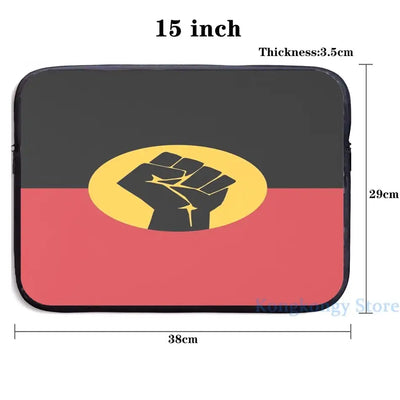 Graphic print Raised Fist on Aboriginal Flag USB Charge Backpack men School bags Women bag Travel laptop bag