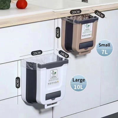 Camping Car Accessory Foldable Trash Can Large-Capacity PP Material Easy-to-clean For Caravan Motorhome Home Car Kitchen