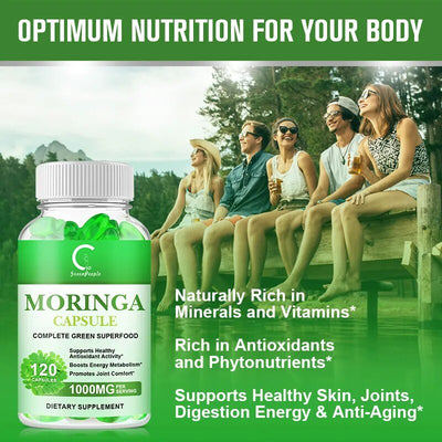 GPGP Greenpeople Natural Moringa Capsule Compound Vitamin &Amino acid supplement Anti-aging Cardiac care Cell Repair