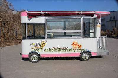 3.5m/4.2 M /5.7electric Cart Ice Cream Truck Mobile Food Truck Carts Food Van Crepe Cart Sale Of Sandwich Kiosk Electric Tuk Tuk