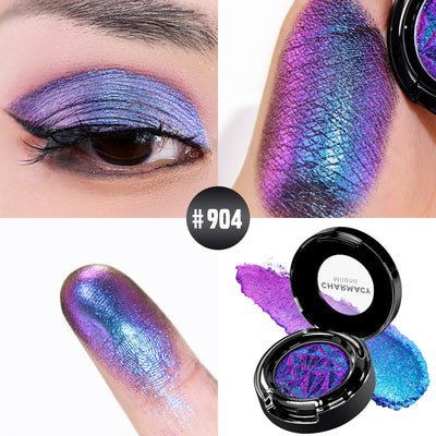 CHARMACY Shiny Duochrome Eyeshadow Set Long-lasting High Quality Glitter Eye Shadows with Primer Cosmetic Makeup for Women