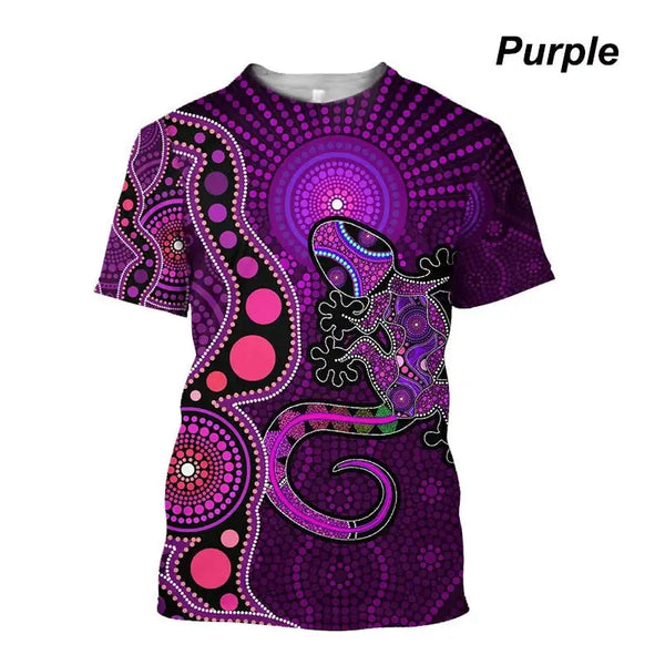Fashion Men/women Aboriginal Indigenous Turtle Dot Painting Art 3D Printing Vertigo Hypnotic Vortex Funny Short Sleeved T Shirt