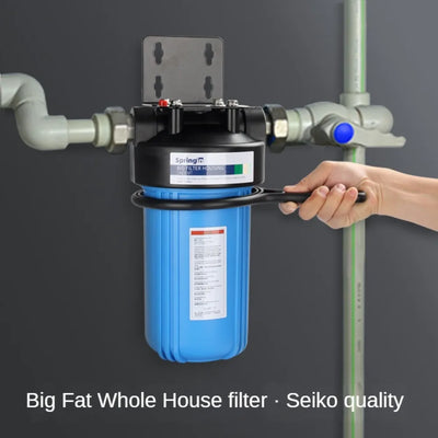 Whole House Water Filter System 2- stage Clear Home Water Pre-Filtration Large Flow Water Purifier Reduce Odor,Chlorine,Sediment