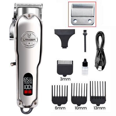 Professional Dog Hair Clipper All Metal Rechargeable Pet Trimmer Cat Shaver Cutting Machine Puppy Grooming Haircut Low Noice