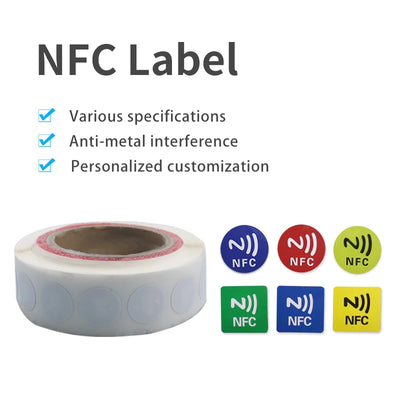 20pcs NFC Tags Ntag213 NFC Stickers Blank NFC Tags Adhesive 144 Bytes Memory Programmable NFC Tags