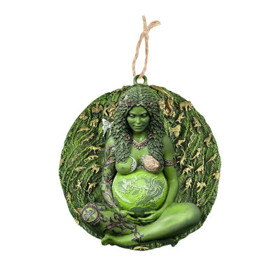 Mother Earth Statue Gaia Statue Mother Earth Nature Resin Figurine Suit for Witchy Room Spiritual Room Altar Decor
