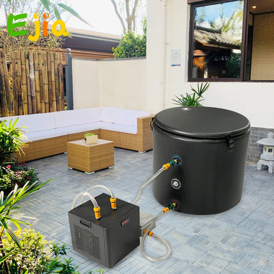 Portable Ice Bath Barrel Cold Plunge Recovery Tub With Lid  For Athletes Outdoor Recovery  Water Chiller Compatible Cold Plunge