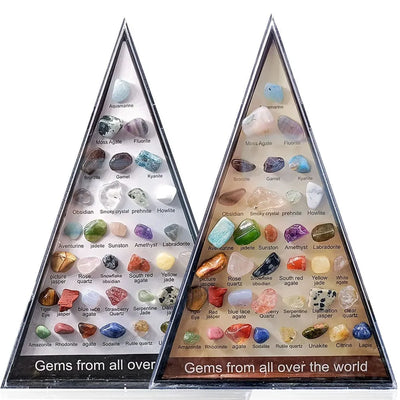 36 PCS/Box Natural Healing Crystals Mineral Specimens Irregular Tumbled Stones Rock Collection