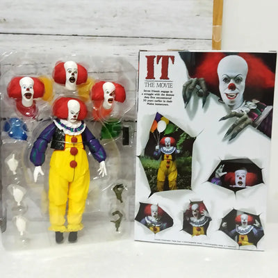 NECA Joker Stephen King Clown Pennywise Action Figure Collection Horror Toy Doll Birthday Persent