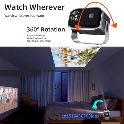 AUN A003 MINI Projector WIFI Portable Home Theater Cinema Beamer Smart TV Sync Android Phone LEDProjectors for 4k Movie