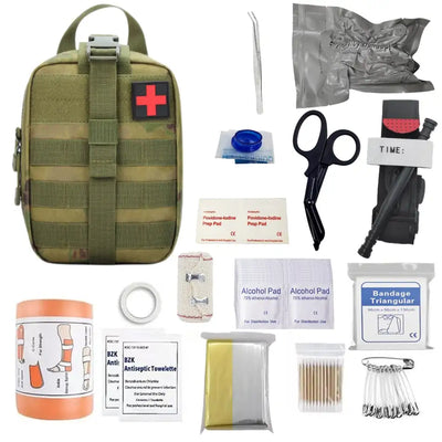 Emergency Survival First Aid Kit Military Tactical Admin Medical Tourniquet Camping Gear Molle IFAK EMT for Trauma
