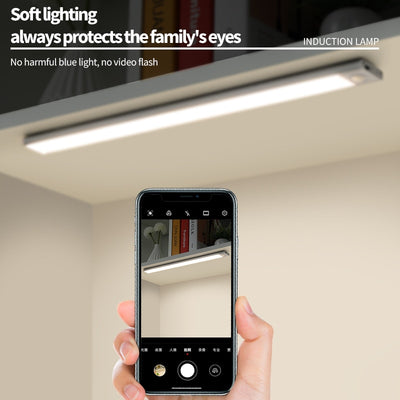 20/30/40/60cm LED Ultra Thin Lights Motion Sensor night light Wireless Under Cabinet Lights For Kitchen Closet Cabinet Lighting