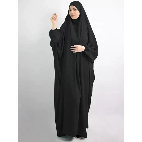 Jilbab One Piece High Quality EID Prayer Abaya Muslim Ramadan Women Long Sleeve Islamic Clothing Dropshipping