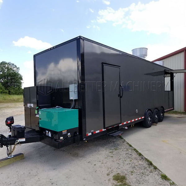 Fully Catering Equipped Food Truck Hot Dog Food Cart USA Customized Food Trailer With Full Restaurant Kitchen Equipments