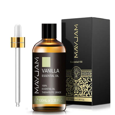 100ml Pure Natural Neroli Vanilla Essential Oil Diffuser Aroma Oil with Dropper Essential Oils for Humidifier Bath Hair Care