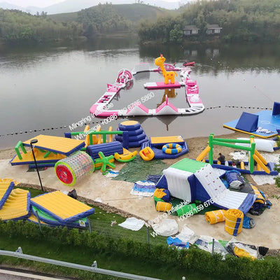 Wholesale Inflatable Floating Water Park Ocean Giant Aqua Park Slider for Summer