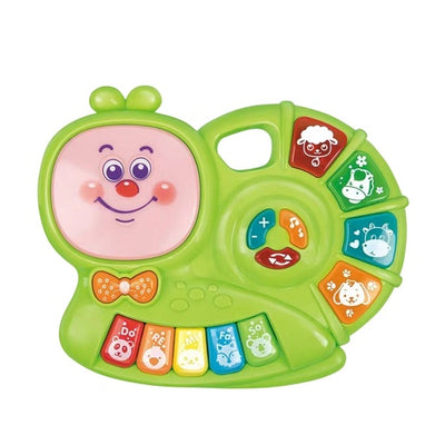 GOMINIMO Kids Piano Keyboard Music Toys with Snail Shape Design (Green) GO-MAT-109-XC