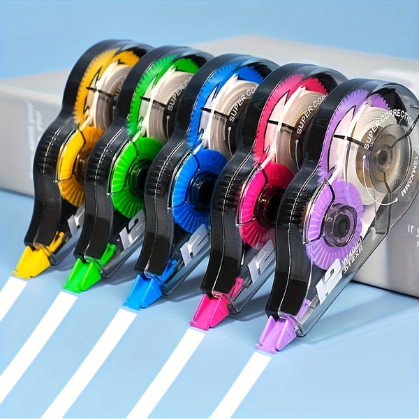 3pc/6pcs Large Capacity Ribbon Correction Express Privacy Protection Belt Real Office Stationery Student Stationery School Stationery Supplies Corrector, Correction Tape Correction Tape