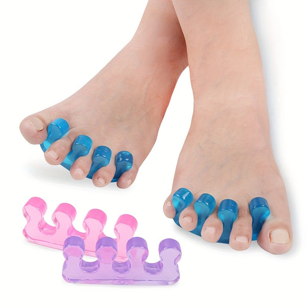 Gel Toe Separators for Nail Polish - Pedicure Toe Dividers for Finger Tools - Perfect for Spacing Toenails and Enhancing Nail Polish Application