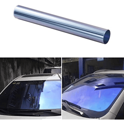67% VLT Chameleon Deep Blue Car Front Window Tint Film - Scratch Resistant Protection for 29.52in X 9.84Ft