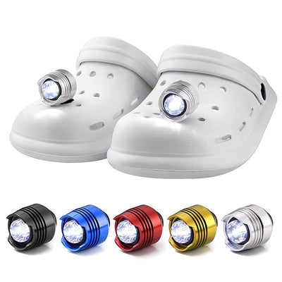 2pcs Shoes Lights: Waterproof Aluminum Alloy Lights for Outdoor Camping & Night Walking - Perfect for Dog & Pet Walking!