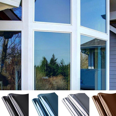 Window Film Privacy Sun Blocking Mirror Reflective Tint One Way Heat Control Anti UV Window Stickers For Home And Office