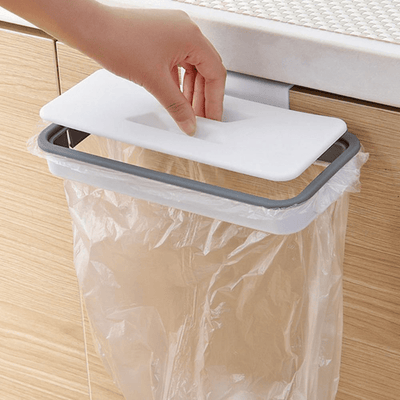 Portable Garbage Bag Holder With Lid - Hanging Trash Bag Storage Rack For RV Kitchen - Easy To Use And Convenient - Keep Organized And Clean