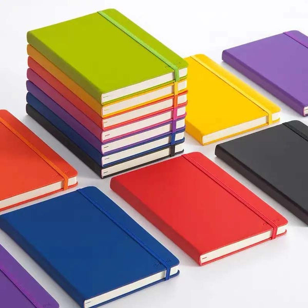 1pc, A5/A6 Business Strap Notebook Student Stationery Notebook Notepad Account Book Hand Account Book, School Supplies,
