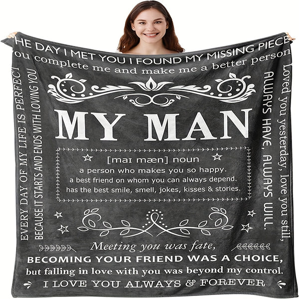 Gifts Blanket For Him, Husband Boyfriend Gifts Blanket, Birthday Gift Ideas For Boyfriend, I Love You Gifts For Him Perfect For Birthday, Anniversary, Christmas, Valentine's Day, Soft And Comfortable Throw Blanket