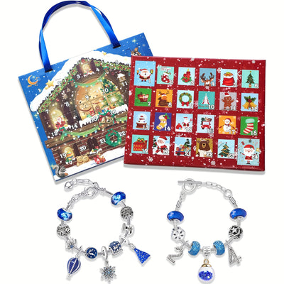 1pc, Advent Calendar 24 Grid, Christmas Gift Blind Box, Gift Packaging Bag, Suitable For Giving, 24 Compartments Contain Different Trinkets, Scene Decor, Festivals Decor, Home Decor, Corridors Decor, Offices Decor, Yard Decor, Christmas Decor