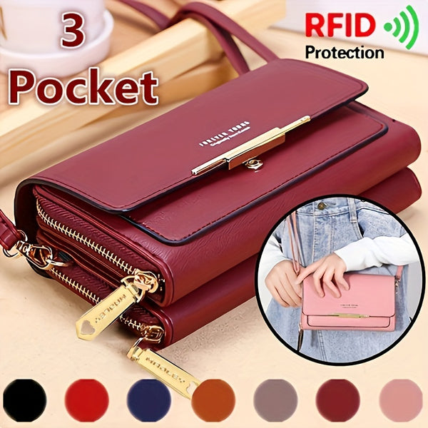 Roulens Small Crossbody Shoulder Bag For Women,Cellphone Bags Card Holder Wallet Purse And Handbags