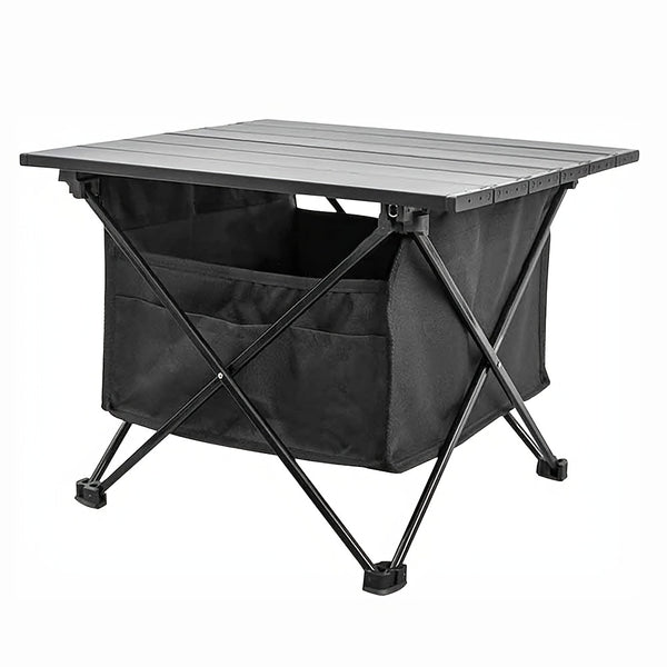 Folding Camping Table, Portable Lightweight Aluminum Collapsible Table With Storage Bag For Outdoor Picnic, Backpacks, Beach, Fishing, BBQ, Backyard