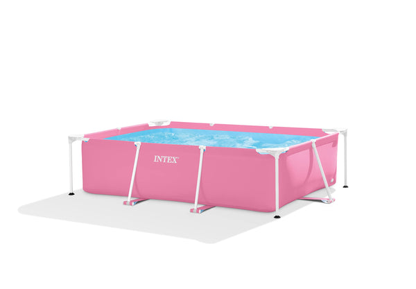 Intex 28266AU Rectangular Frame Swimming Pool, Pink, 2.2 X 1.5 X 0.6 Meter