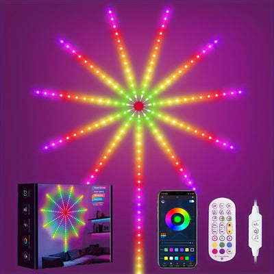 Phantom LED Fireworks Light, USB Powered, With Multicolored Conversion, Simple Installation, Adjustable Brightness,