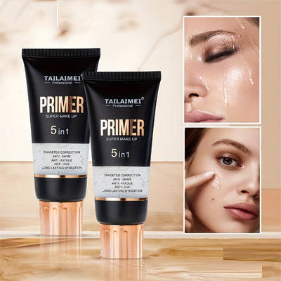 60g Waterproof Base Transparent Gel Makeup Primer - Full Coverage Matte Foundation With Color Retention, Natural Avocado And Rose Extract