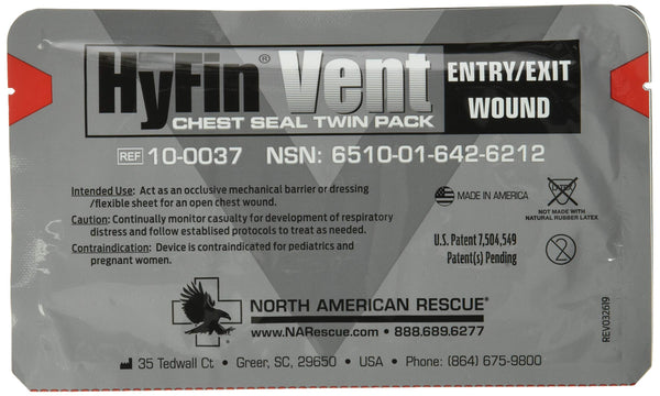 Hyfin Vent Chest Seal, 2 Count